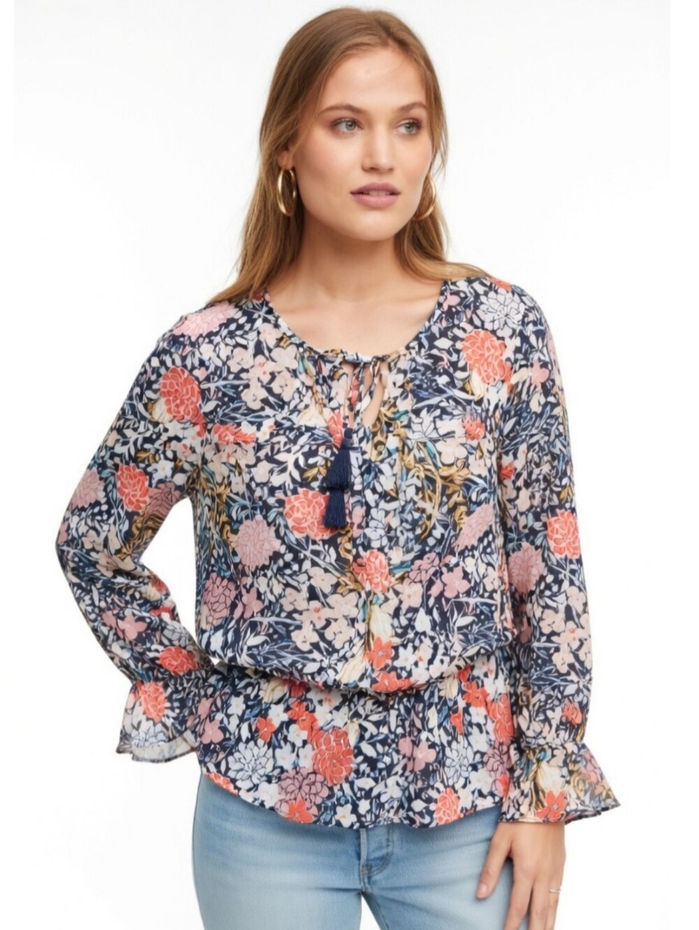 Anthropologie Maeve Begonia Peasant Blouse